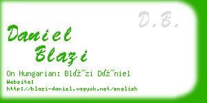 daniel blazi business card